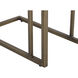 Sawyer 26 X 19.75 inch Antique Brass / White Outdoor End Table
